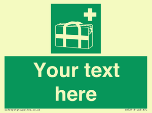 Custom sign safe condition Medical grab bag